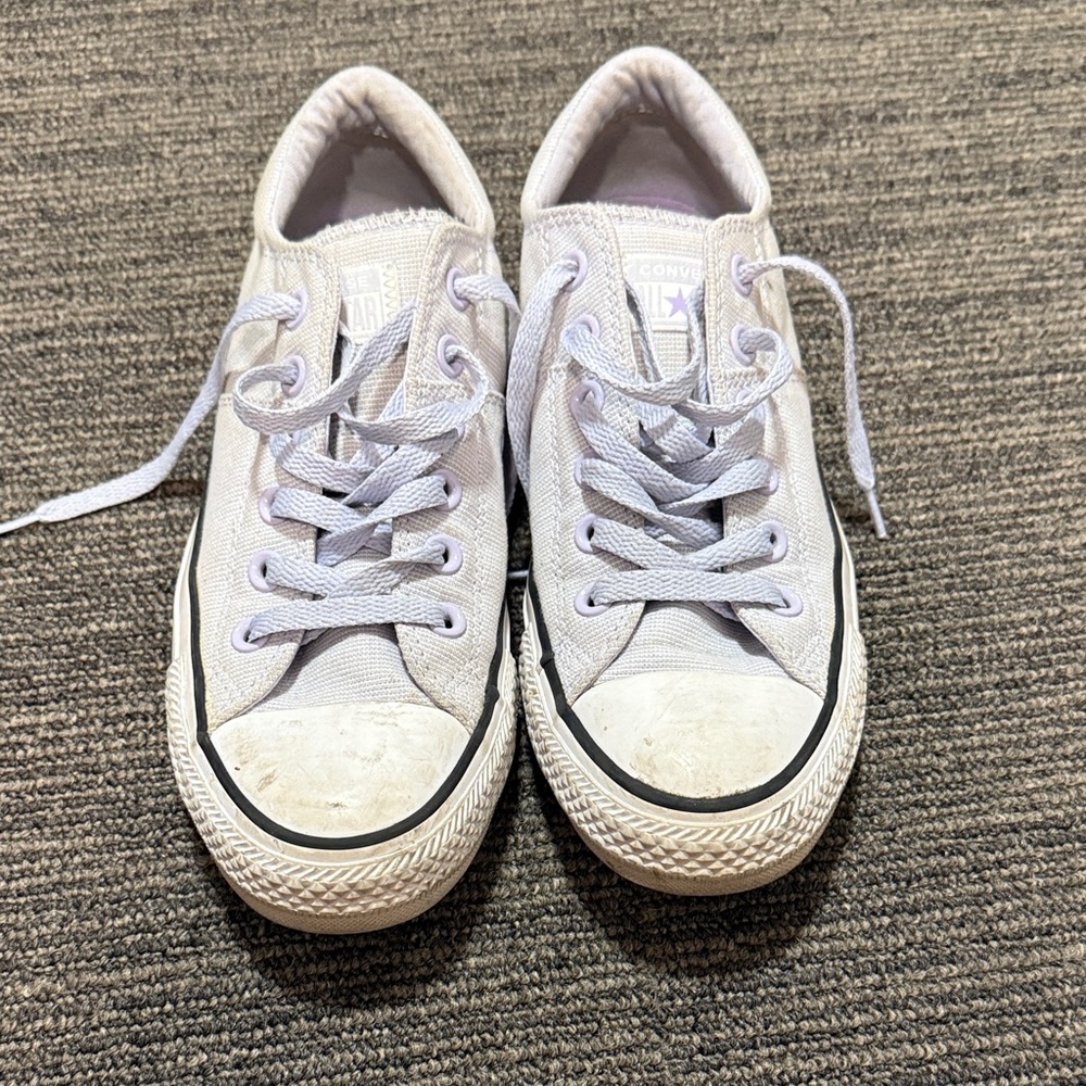 Converse Light Purple Canvas Sneakers